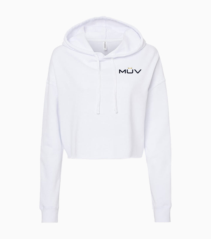 Ladies Lightweight Crop Hooded Sweatshirt