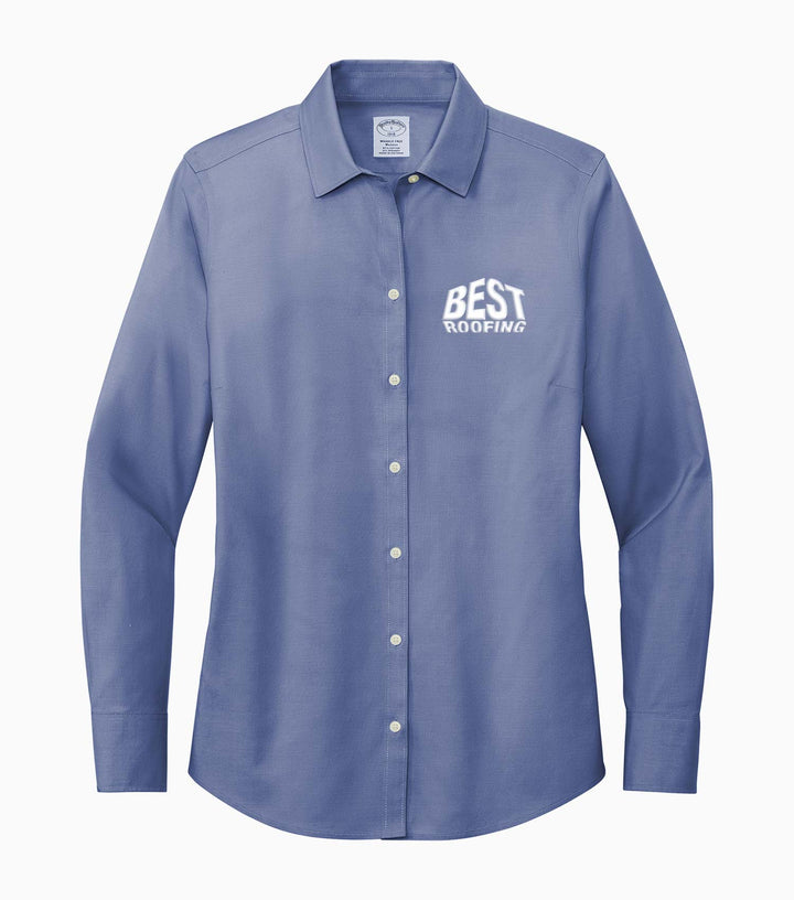 Ladies Wrinkle-Free Stretch Pinpoint Shirt