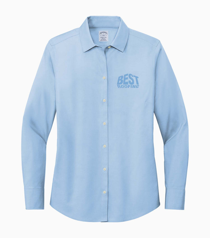 Ladies Wrinkle-Free Stretch Pinpoint Shirt