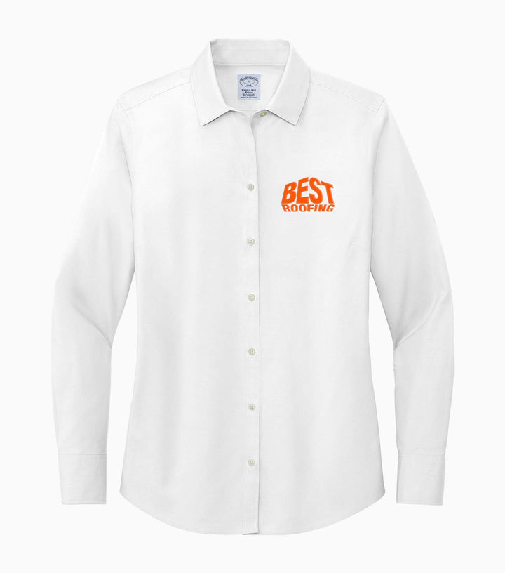 Ladies Wrinkle-Free Stretch Pinpoint Shirt