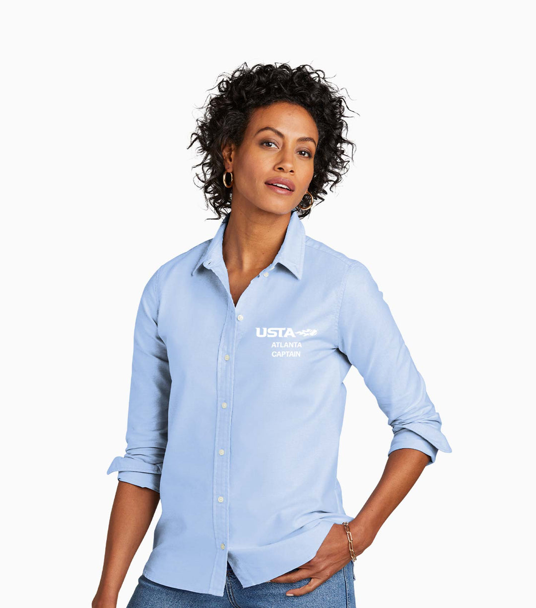 Ladies Casual Oxford Cloth Shirt