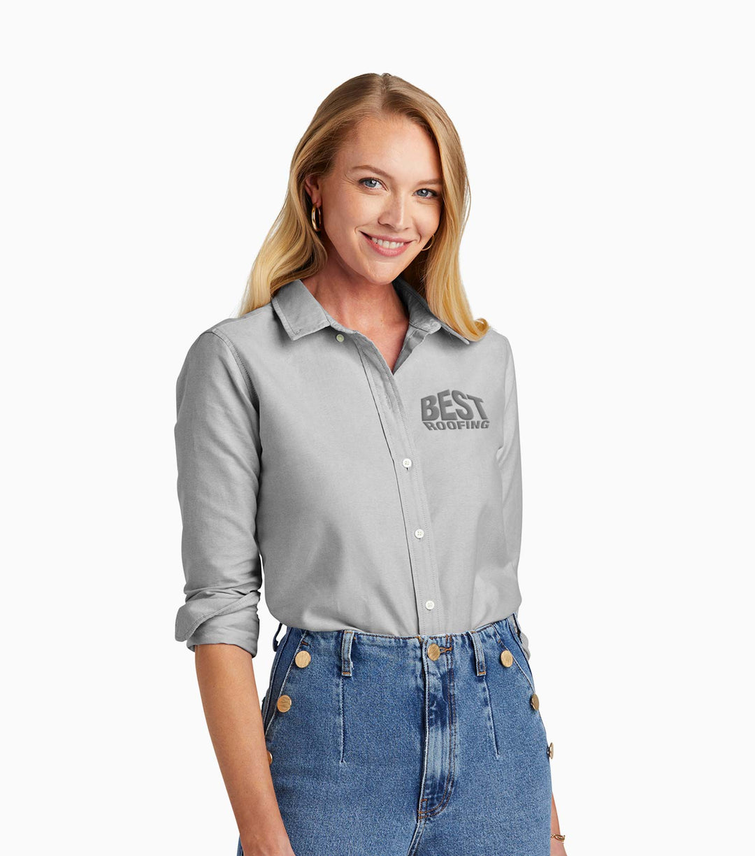 Ladies Casual Oxford Cloth Shirt