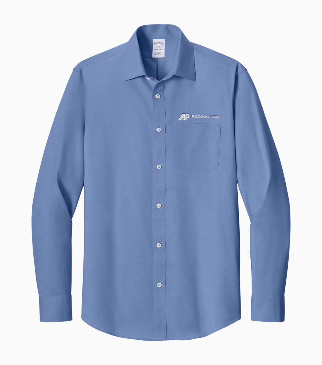 Wrinkle-Free Stretch Pinpoint Spread Collar Shirt
