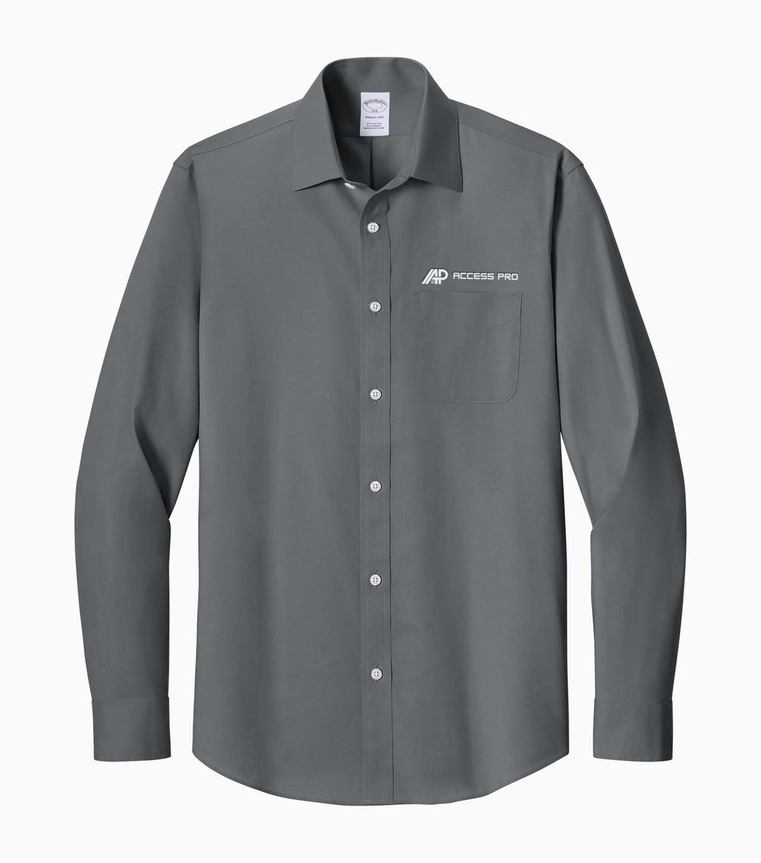 Wrinkle-Free Stretch Pinpoint Spread Collar Shirt