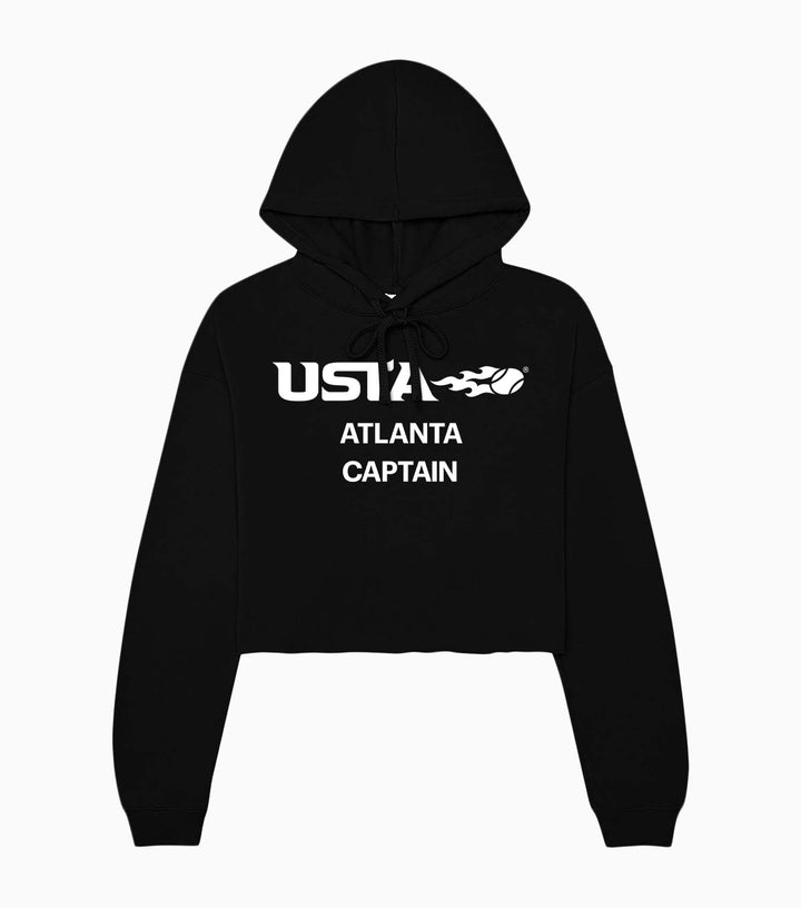 Ladies Sponge Fleece Cropped Fleece Hoodie