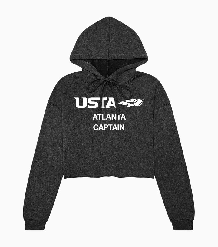 Ladies Sponge Fleece Cropped Fleece Hoodie
