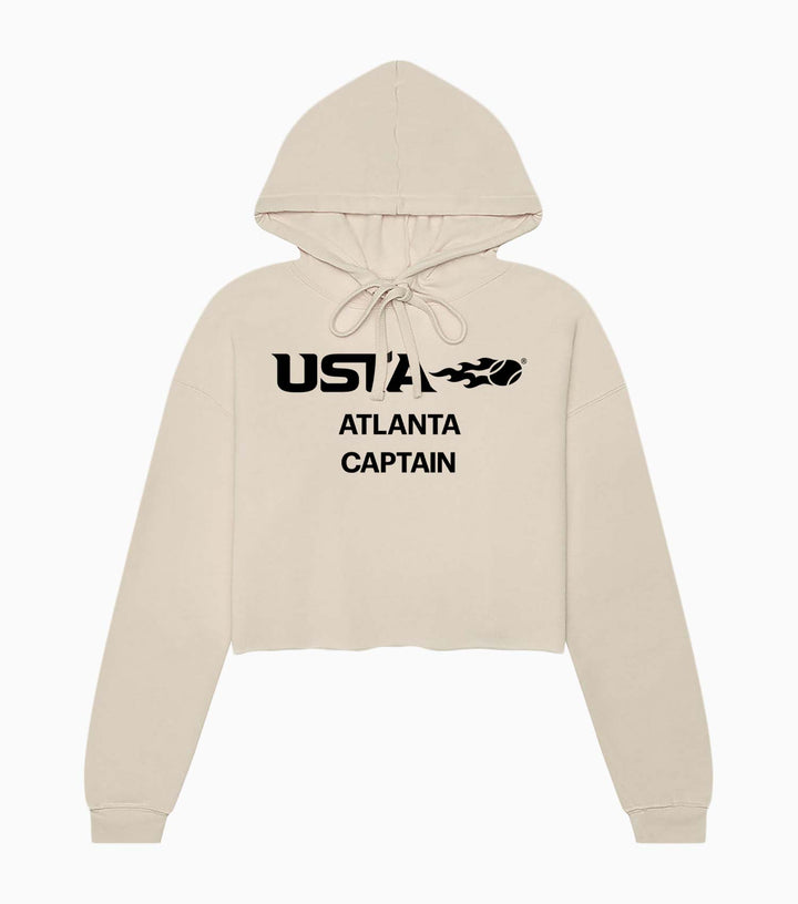Ladies Sponge Fleece Cropped Fleece Hoodie