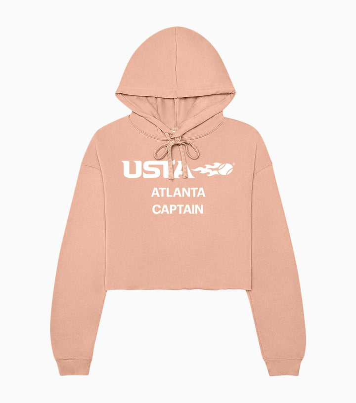 Ladies Sponge Fleece Cropped Fleece Hoodie