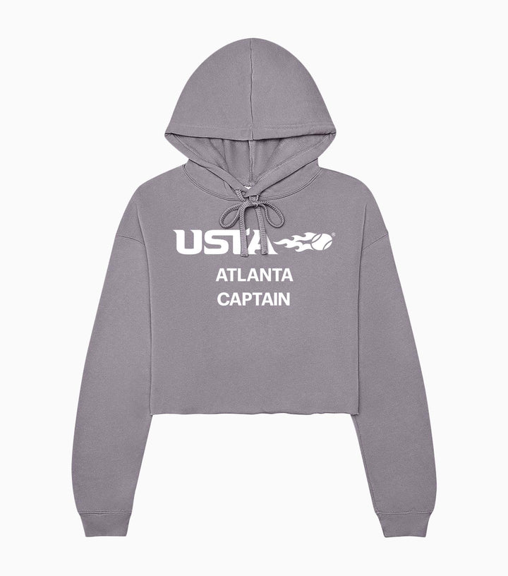 Ladies Sponge Fleece Cropped Fleece Hoodie
