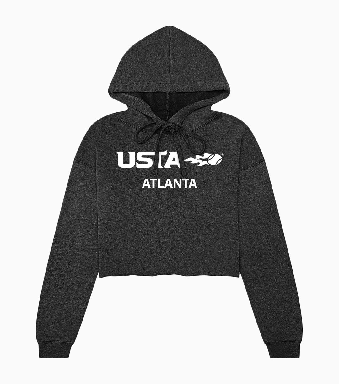 Ladies Sponge Fleece Cropped Fleece Hoodie