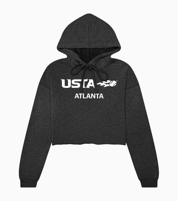 Ladies Sponge Fleece Cropped Fleece Hoodie
