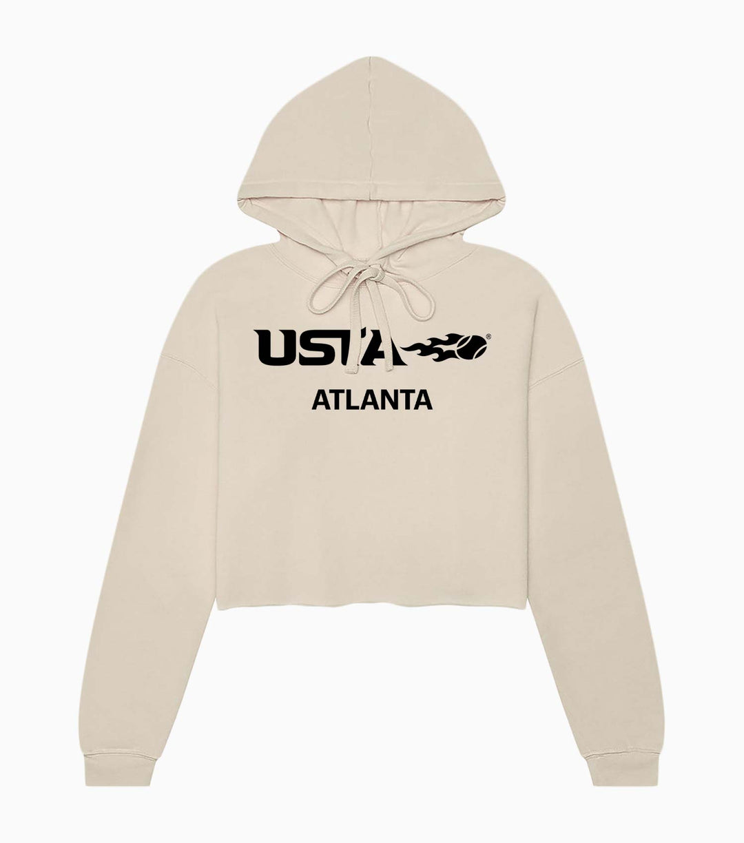 Ladies Sponge Fleece Cropped Fleece Hoodie