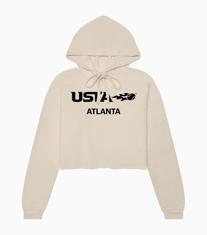 Ladies Sponge Fleece Cropped Fleece Hoodie