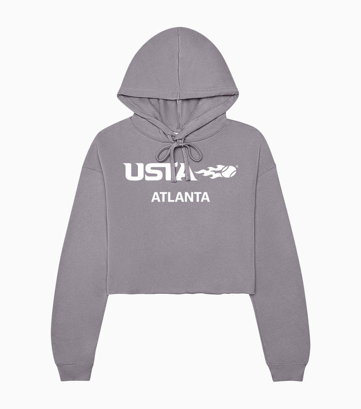 Ladies Sponge Fleece Cropped Fleece Hoodie