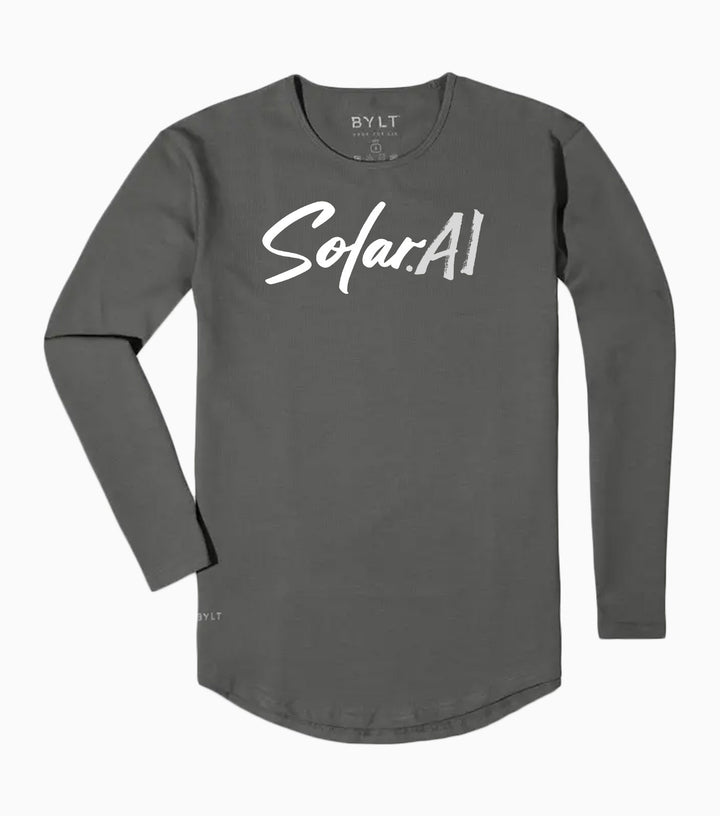 Drop-Cut Long Sleeve: LUX - Wordmark