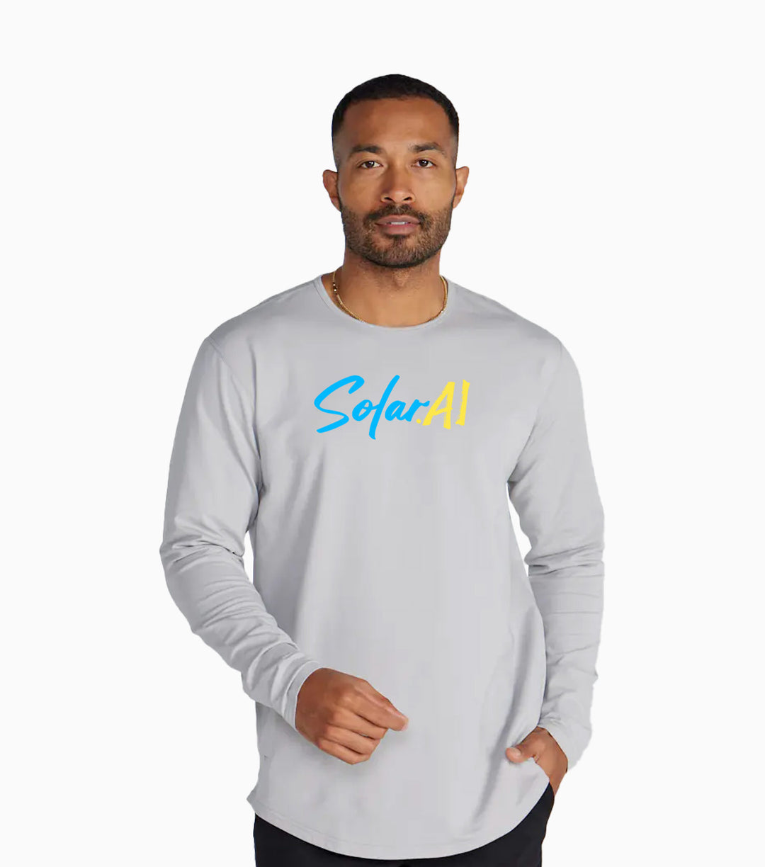 Drop-Cut Long Sleeve: LUX - Wordmark