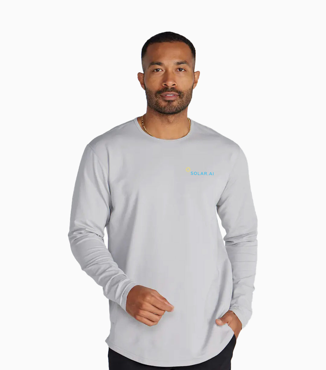 Drop-Cut Long Sleeve: LUX - Wordmark