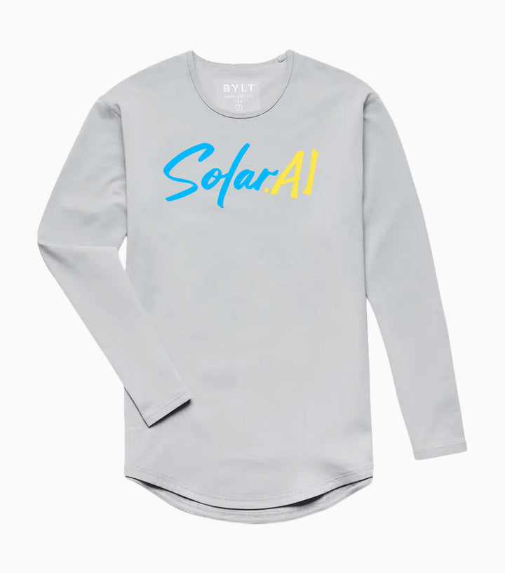 Drop-Cut Long Sleeve: LUX - Wordmark