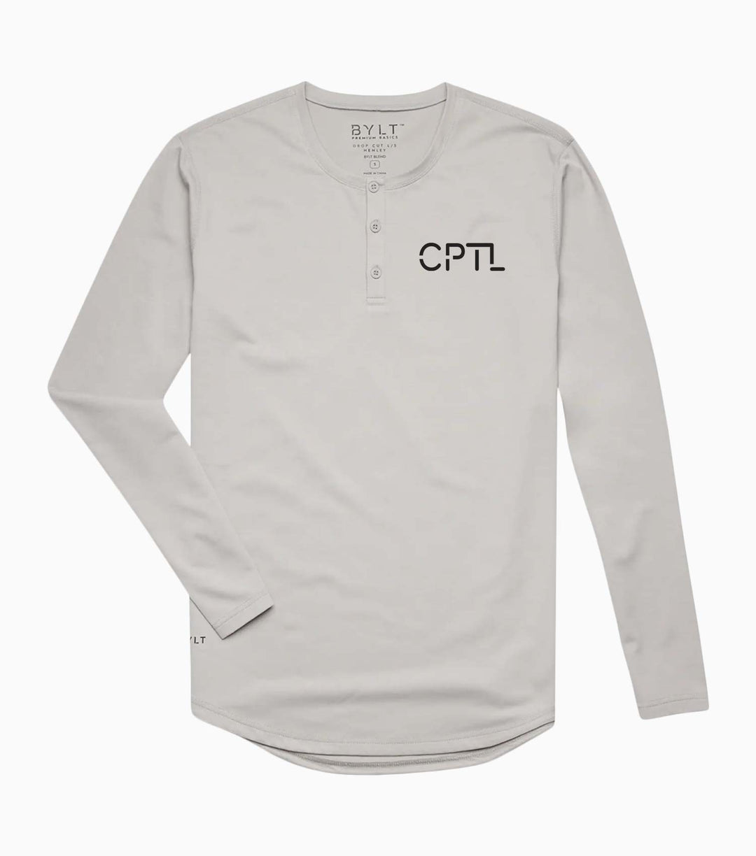 Henley Drop-Cut Long Sleeve: LUX