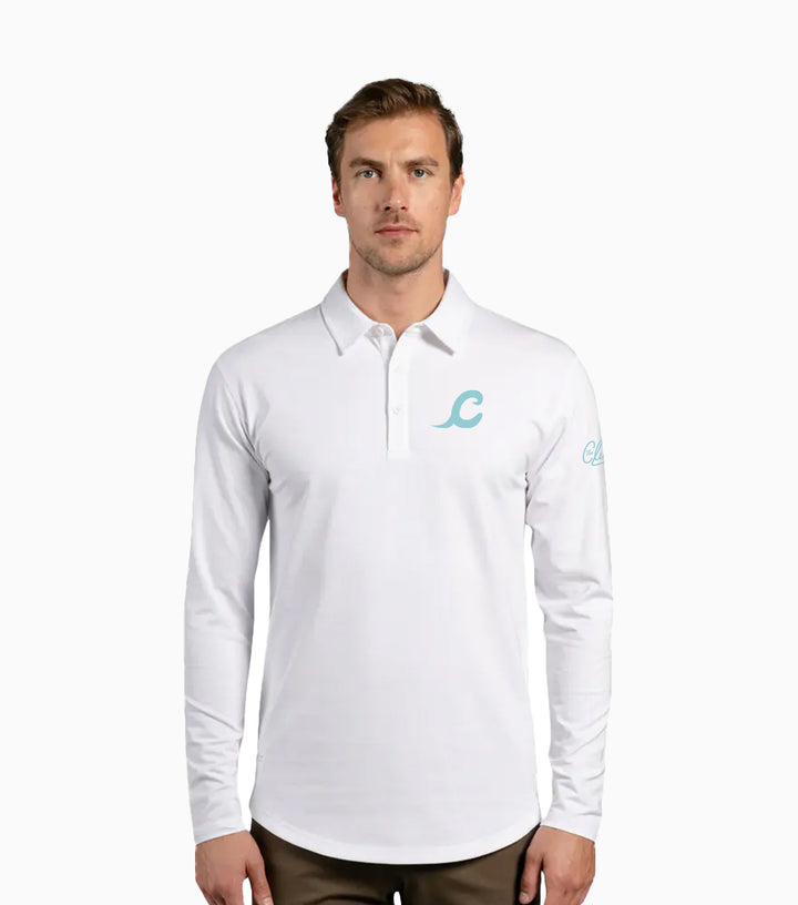 Drop-Cut Long Sleeve: LUX Polo