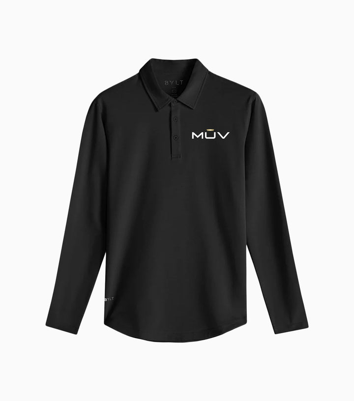 Drop-Cut Long Sleeve: LUX Polo