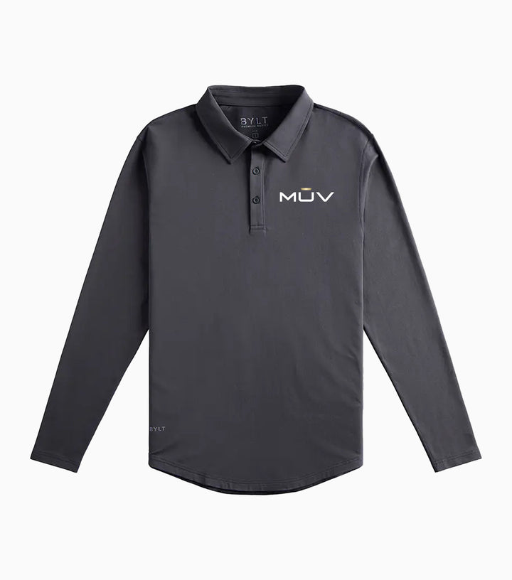 Drop-Cut Long Sleeve: LUX Polo