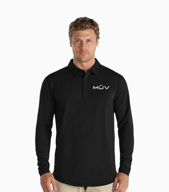 Drop-Cut Long Sleeve: LUX Polo