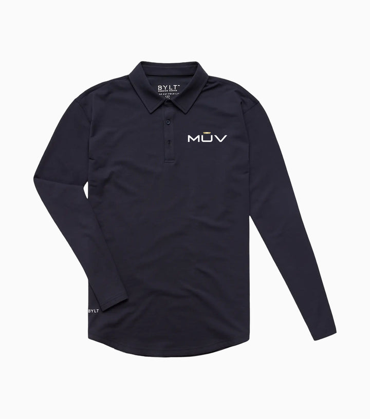 Drop-Cut Long Sleeve: LUX Polo