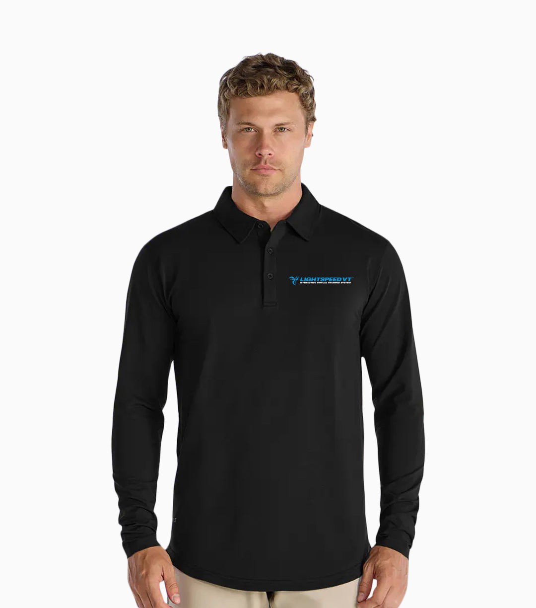 Drop-Cut Long Sleeve: LUX Polo