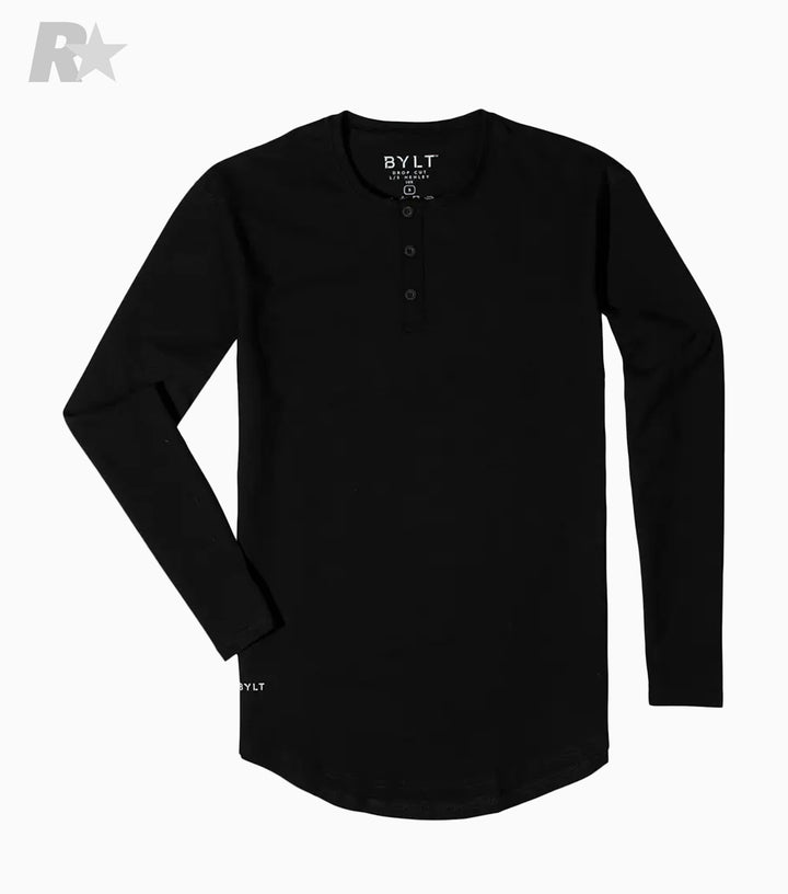 Henley Drop-Cut LUX Long Sleeve