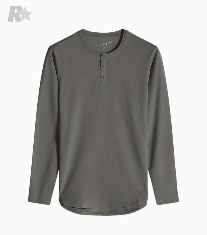 Henley Drop-Cut LUX Long Sleeve