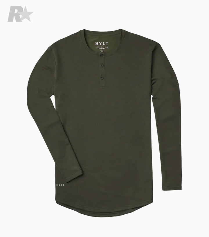 Henley Drop-Cut LUX Long Sleeve