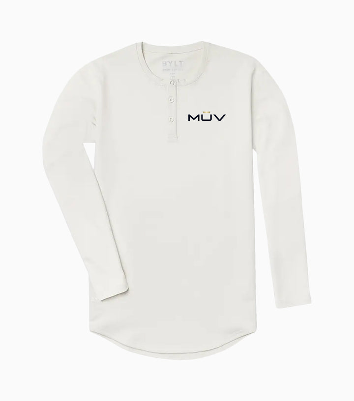 Henley Drop-Cut Long Sleeve: LUX