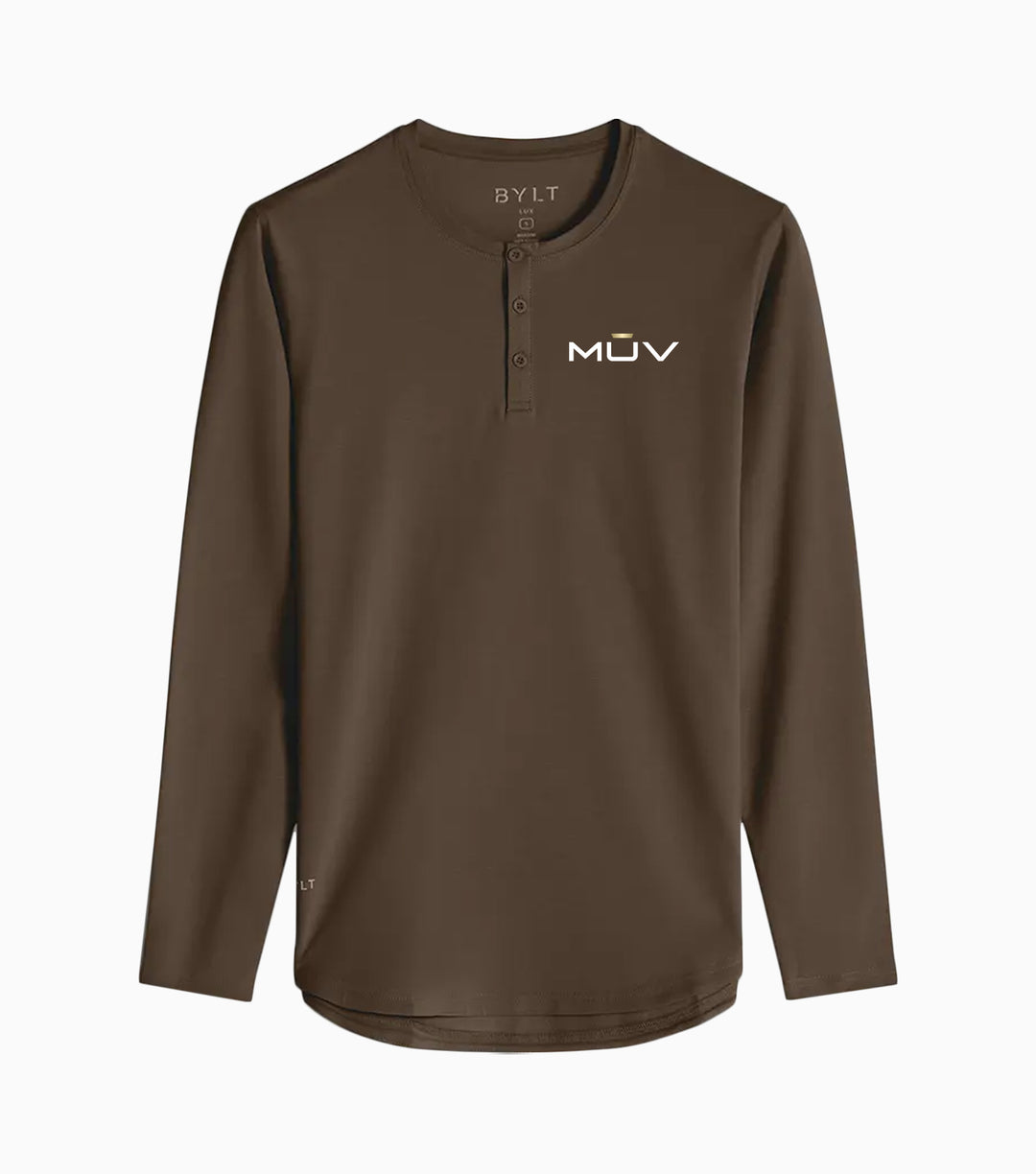 Henley Drop-Cut Long Sleeve: LUX