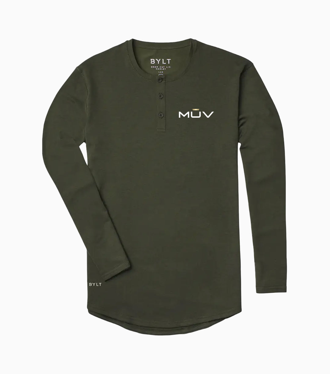 Henley Drop-Cut Long Sleeve: LUX