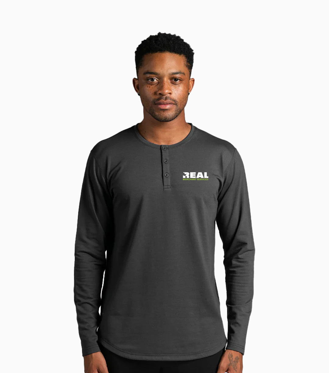 Henley Drop-Cut Long Sleeve: LUX