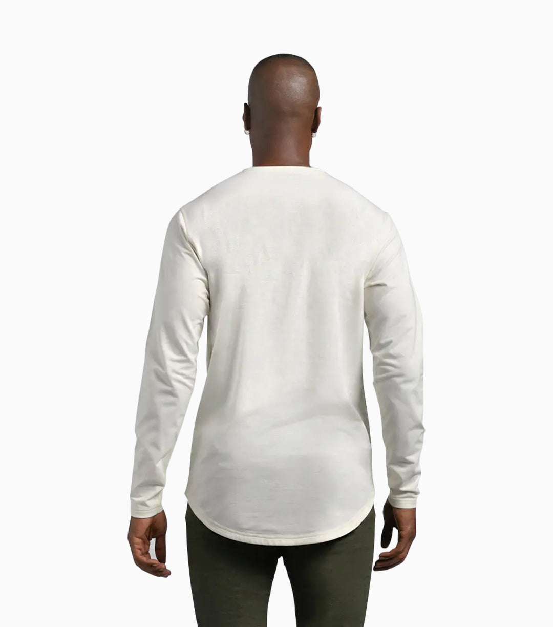 Henley Drop-Cut Long Sleeve: LUX