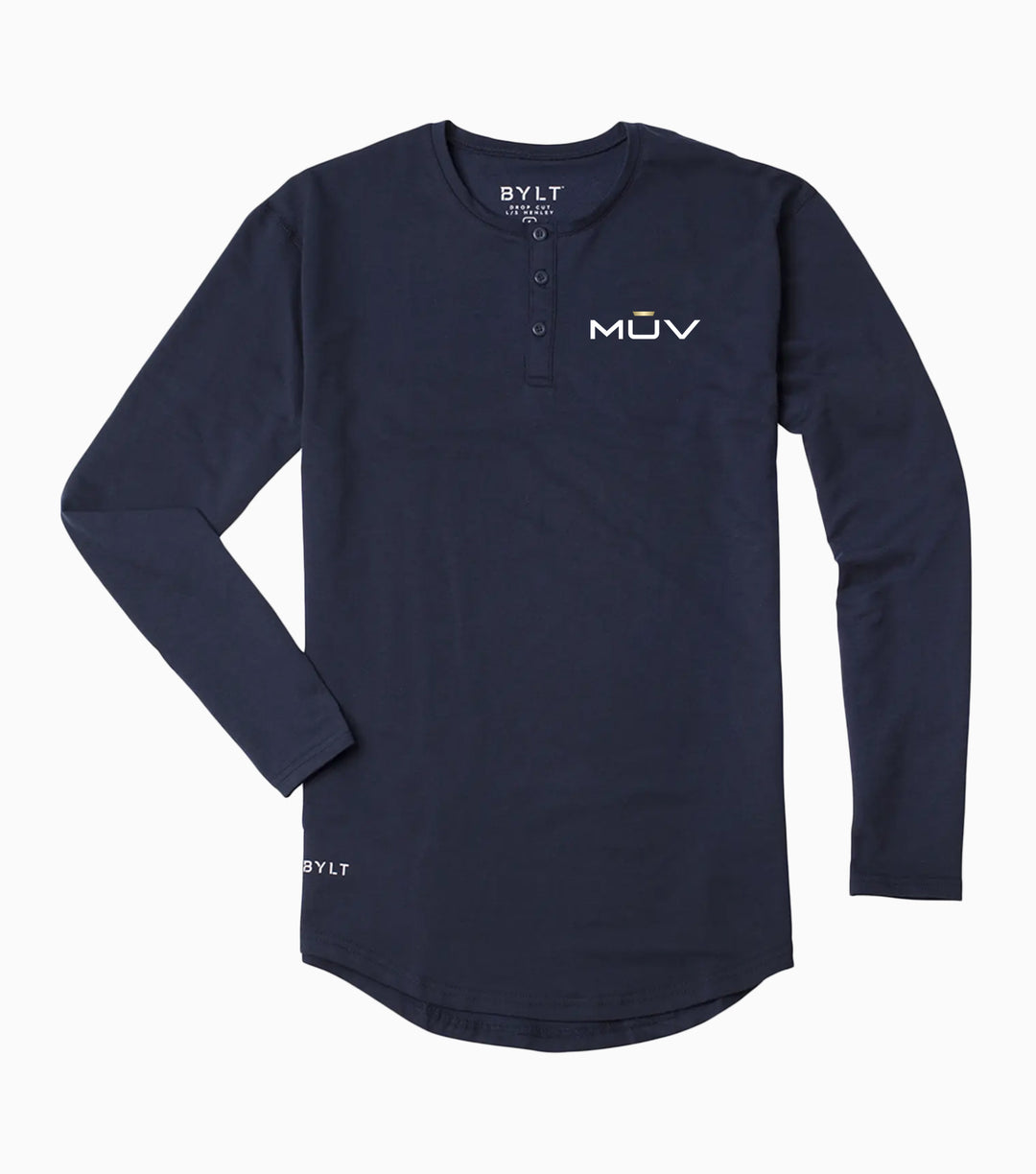 Henley Drop-Cut Long Sleeve: LUX