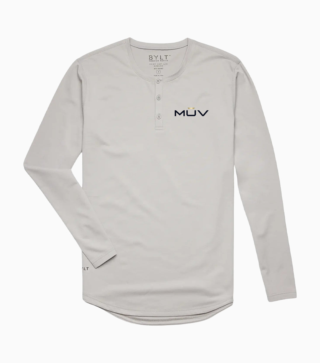 Henley Drop-Cut Long Sleeve: LUX