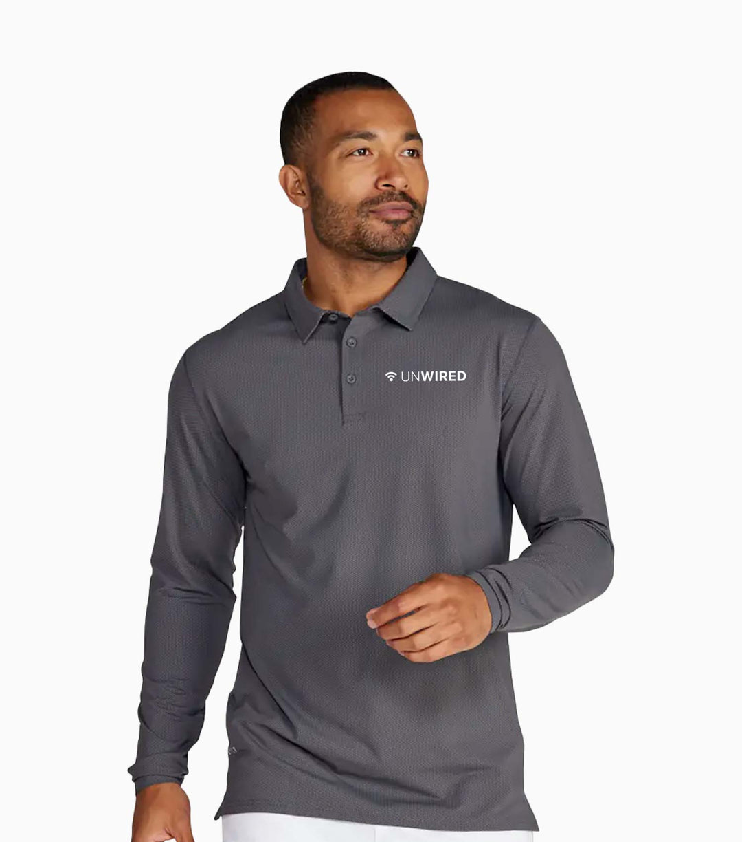 Pulse Long Sleeve Split-Hem Polo