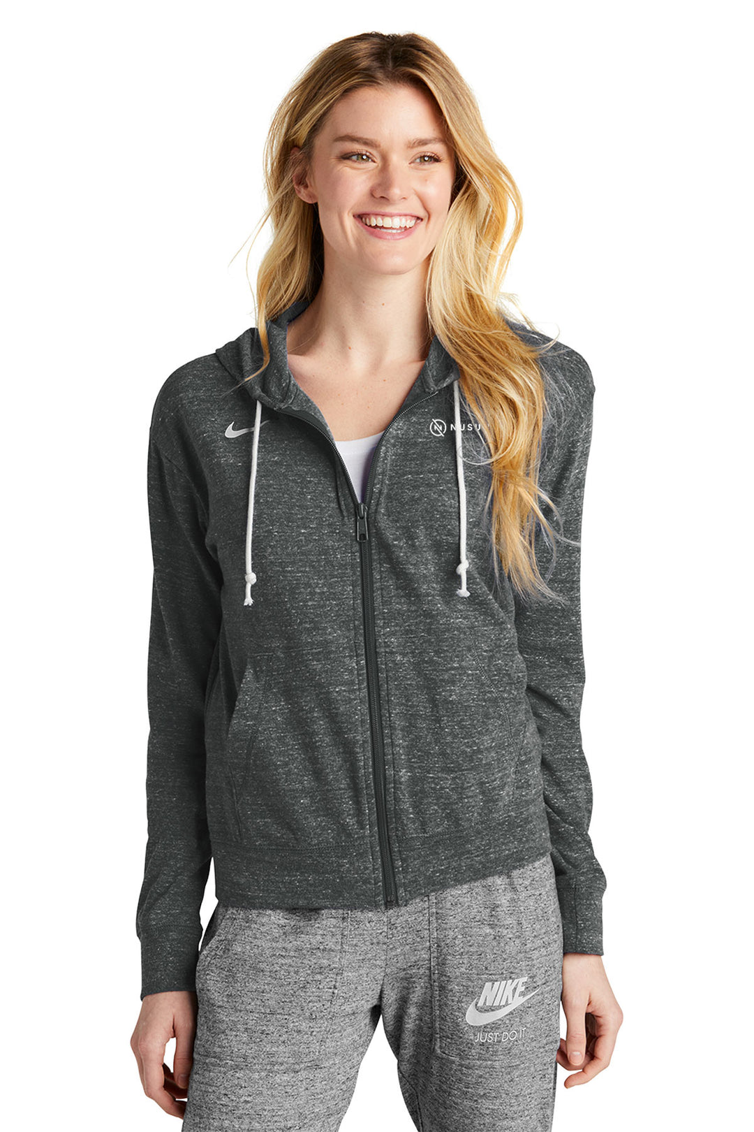 Ladies Gym Vintage Full-Zip Hoodie
