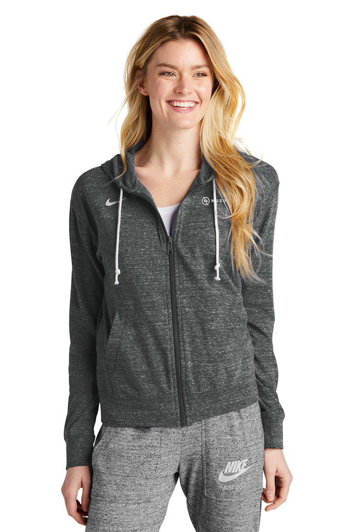 Ladies Gym Vintage Full-Zip Hoodie