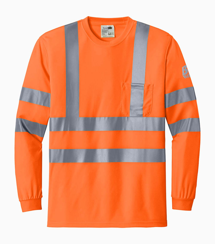 ANSI 107 Class 3 Long Sleeve Snag-Resistant Reflective T-Shirt