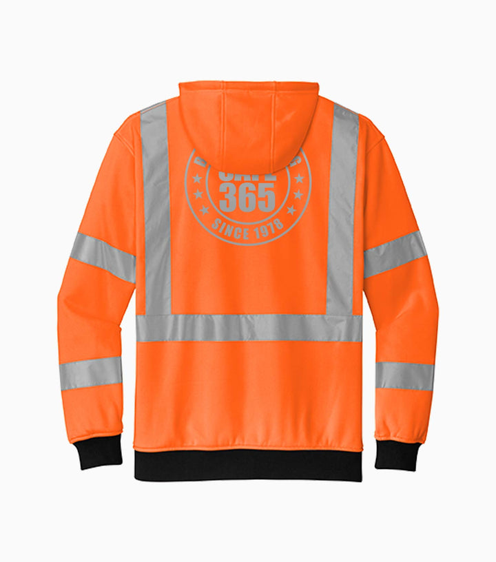 ANSI 107 Class 3 Heavy-Duty Fleece Full-Zip Hoodie