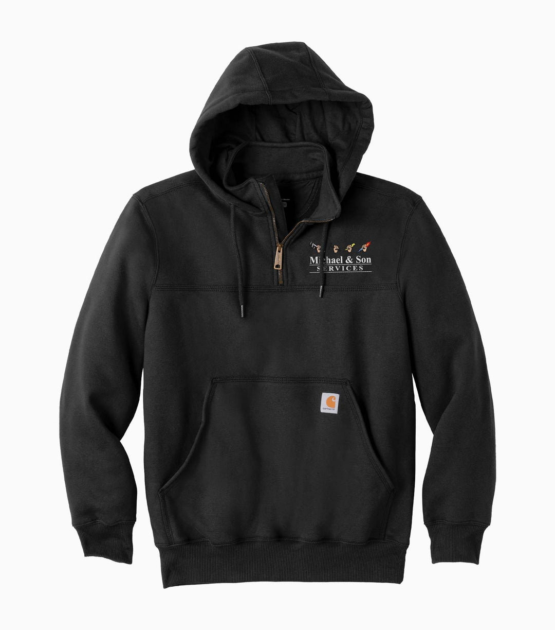 Rain Defender Paxton Heavyweight Hooded Zip Mock Sweatshirt