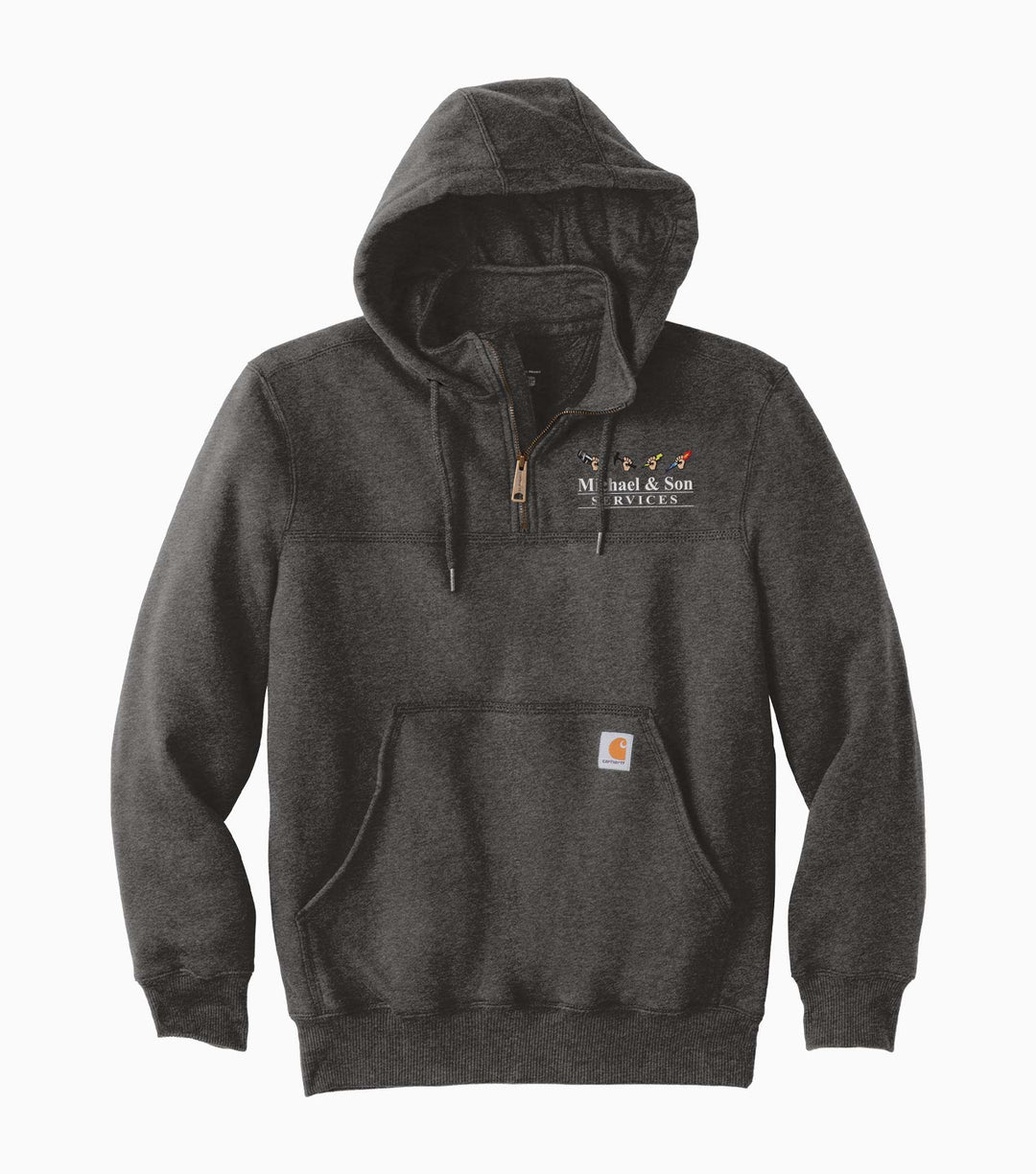 Rain Defender Paxton Heavyweight Hooded Zip Mock Sweatshirt