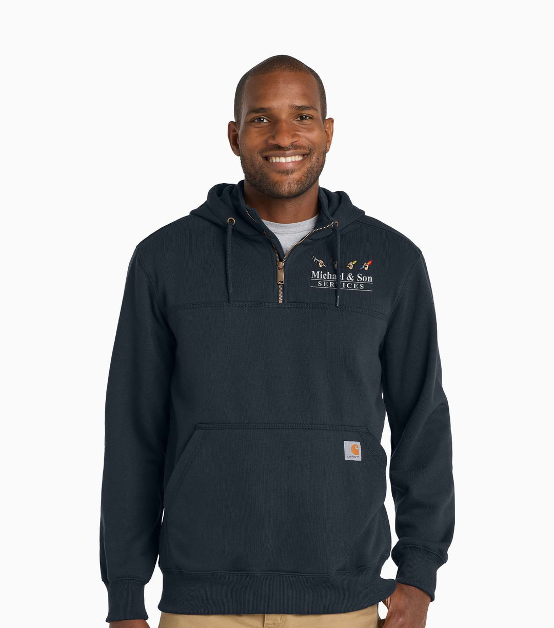 Rain Defender Paxton Heavyweight Hooded Zip Mock Sweatshirt
