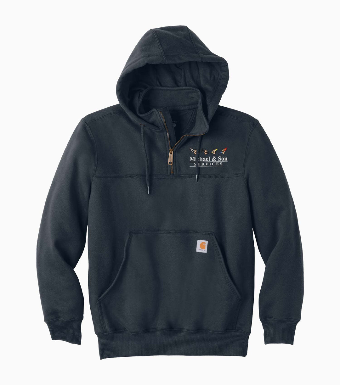 Rain Defender Paxton Heavyweight Hooded Zip Mock Sweatshirt