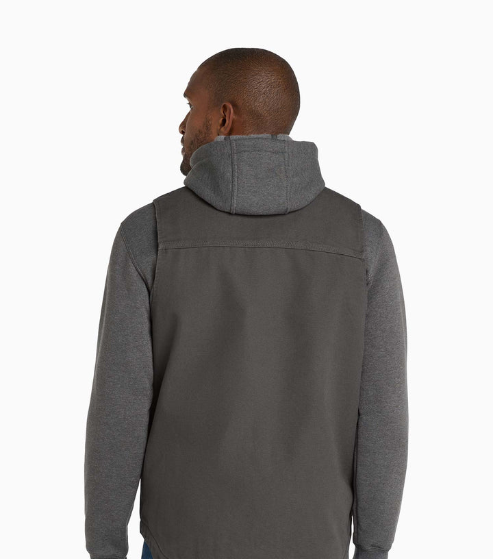 Sherpa-Lined Mock Neck Vest