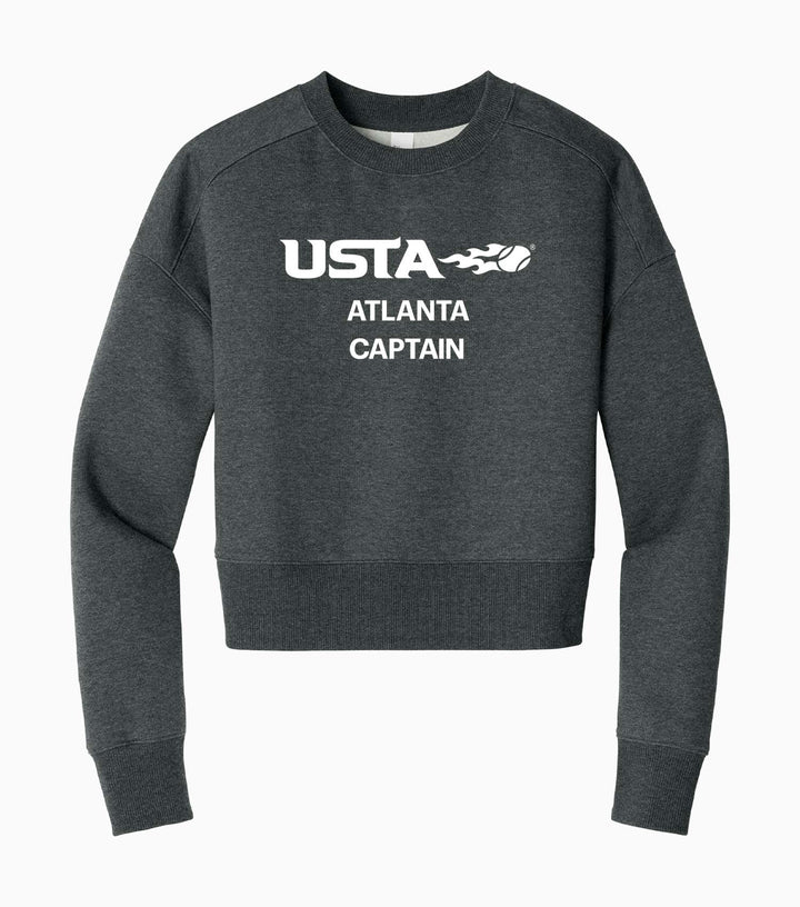 Ladies Perfect Weight Fleece Cropped Crew